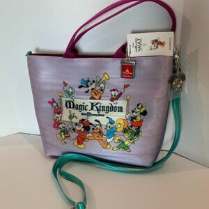 Harveys Disney Parks 50th Anniversary Magic Kingdom Seatbelt Tote Bag Purse NWT